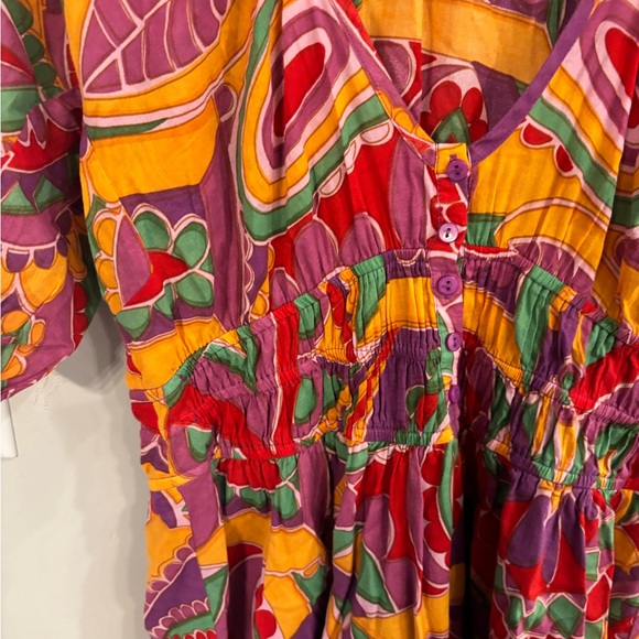 ba&sh Multicolor Crochet Knit Tank - Pink, Green, Yellow, Purple, Red - Picture 7 of 7